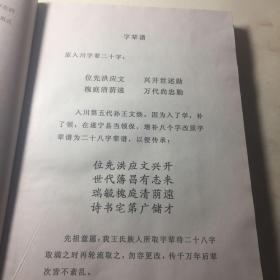 王氏家谱 潼南县双江镇