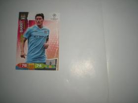 帕尼尼 panini 游戏版 2011-12 欧冠 球星卡 曼城   巴里