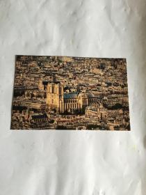 巴黎圣母院一张 明信片
