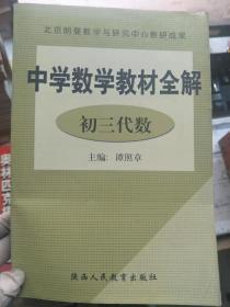 《中学数学教材全解 初三代数》