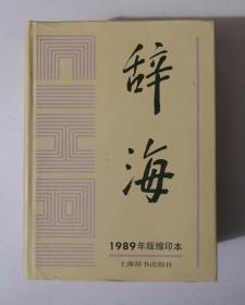 辞海 1989年 版缩印本 大16开本2572页