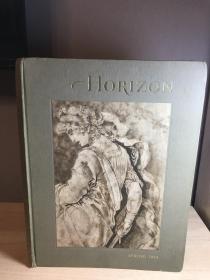 1964年英文书  Horizon : A Magazine of the Arts  图集  漂亮的彩色插图  大开本21.5*32cm
