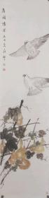国画 写意花鸟  鸽子葫芦  美术家协会理事手绘
