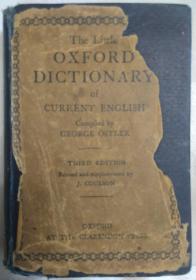 牛津小字典 （The Little OXFORD DICTIONARY of OURRENT ENGLISH   1945年版)