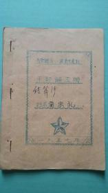1957年    南秦乡八一一农业生产社（干部误工册）  萧宗孔