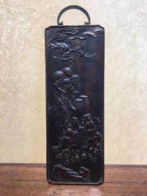 花梨木挂屏一套，雕刻精致，品相完好，尺寸如图