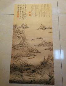 宣纸挂历6幅，山水画，尺寸不一