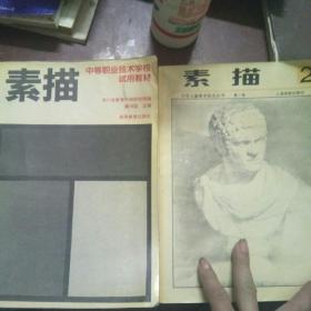 素描，大，小两本合售