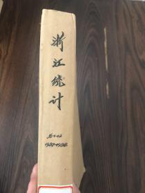 浙江统计1987 1-12、1988 1-12期 合订本 共24期 馆藏品好