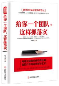 给你一个团队，这样抓落实/世界500强高效管理笔记