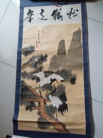 89年原装工笔絹画立轴一幅5平尺保真作者不详