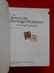 The AMERICAN HERITAGE Dic·tion·ar·y of THE ENGLISH LANGUAGE