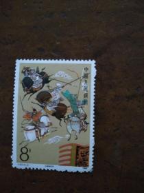 散票:T131-2三国演义邮票一枚 三英战吕布