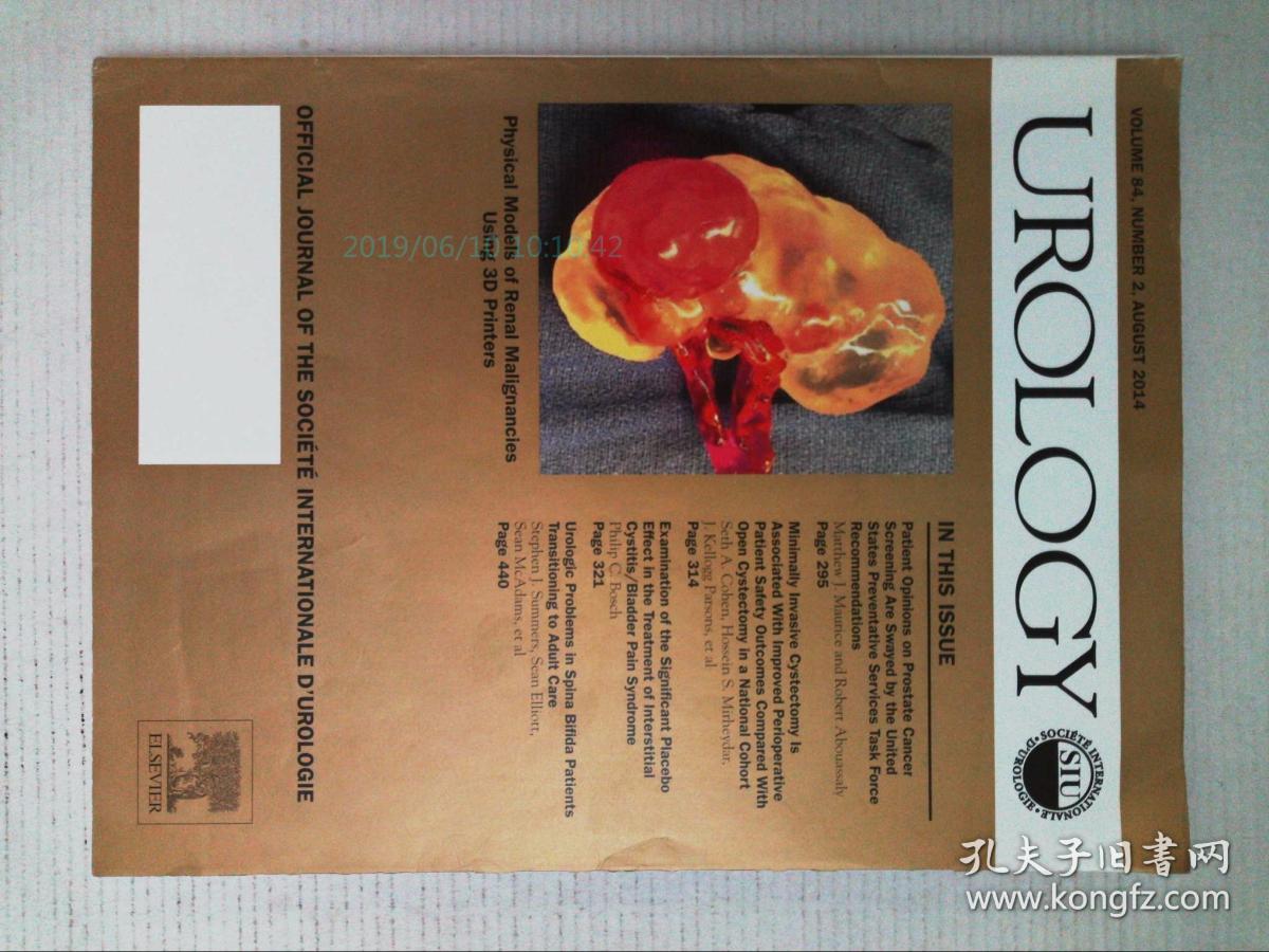 Urology (journal) 2014/08/2 泌尿学肾脏学医学学术论文考研期刊