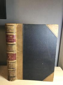 The Scots Law Times Reports 1911 Volume I 厚重 大开本 半皮精装 27*20cm