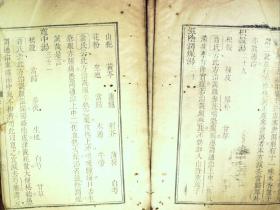 M1295，清精刻本医书：痘科方药集解，大开本线装一厚册卷6，刻印相当精良。