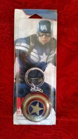 MARVEL  CAPTAIN AMERICA  漫威  美国队长盾牌 金属钥匙扣 礼盒装 对象年龄3岁以上 MADE IN CHINA