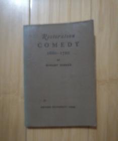 Restoration Comedy 1660-1720