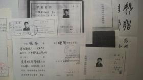 1987年著名书法家张杰钢笔书写《专业技术职务任职资格评审表》9页（附复印件等）