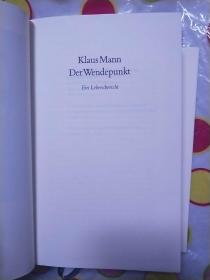 Klaus Mann Der Wendepunkt 品好