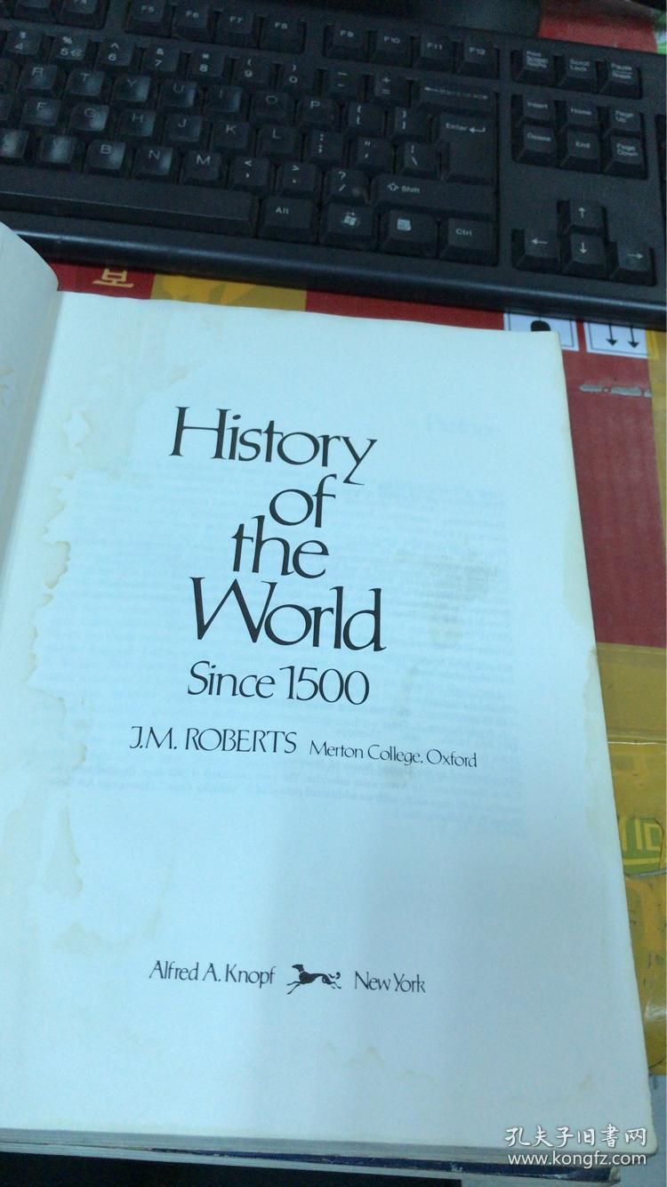 History of the World  Since 1500 + To 1500 (2本合售）