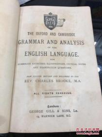 OXFORD AND CAMBRIDGE GRAMMAR 牛津和剑桥英语语法分析