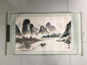 著名画家 朱钧 山水保真