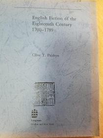 English Fiction of the Eighteenth Century 1700-1789 (Longman Literature In English Series)