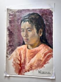 女肖像油画