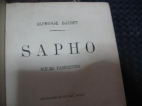法文原版  SAPHO