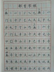 中学语文词语：楷书钢笔字帖   刘子强  书