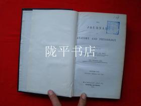 JOURNAL OF ANATOMY AND PHYSIOLOGY（原版外文参照图片）解剖学和生理学杂志