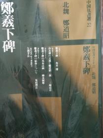 二玄社 中国法书选22：郑羲下碑〔北魏郑道昭/楷书〕黑皮含中国法书向导 两册全