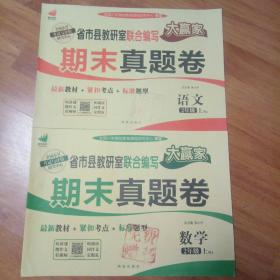 期末真题卷。二年级上册。语文和数学两本同售
