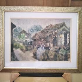 名家龙锦营水彩画作---东升太平（写生）