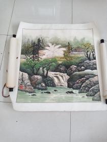 中国美协会员广西著名山水画家李墨作品4平尺保真