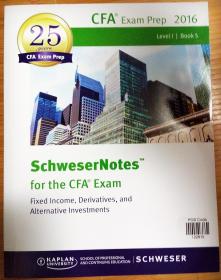 SchweserNotes™ 2016 Level I CFA® Book 1-6 全六册 9781475435238