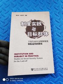 制度实践与目标群体：下岗失业社会保障制度实际运作的研究