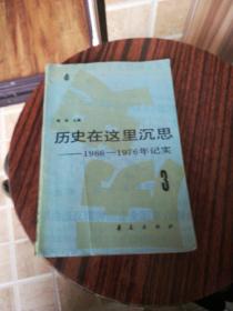 历史在这里沉思1966一一1976记实3