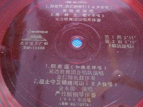 80年原版薄膜老唱片小唱片朝语选种之歌崔敬爱演唱