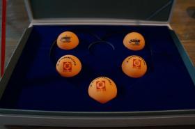 2013第一届中国国际集藏文化博览会 乒乓球礼品套装 5个/套（无银币）
