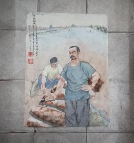 牢记历史*一幅有特殊意义的手绘水彩画