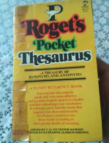 Rogets pocket Thesaurus罗杰的词库