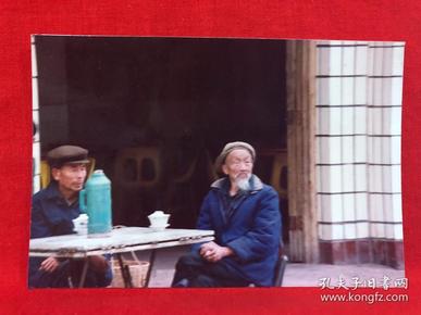 老照片70，成都版画家李宗乐摄影系列，喝茶