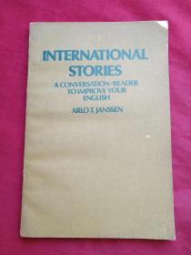 《International stories a conversation-reader toimprove your engush ariot. janssen、世界各地寓言故事--一个提高你英语水平的对话读者、詹森》全英文版 （内部交流全英文书籍、詹森、 janssen）八十年代