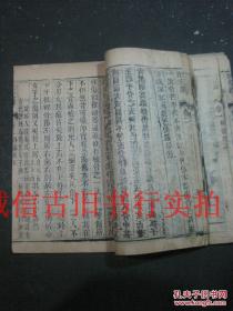 清代律例馆校正线装竹纸木刻大字本-洗冤录 卷一卷二 一册 24.2*16CM