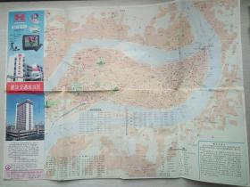 重庆交通旅游图（地图  成都地图出版社 编制  出版 印刷 1992-3 一版一印。）