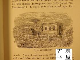 稀缺 ，《铁路的奇观和好奇心》大量插图版画，1884年出版，精装