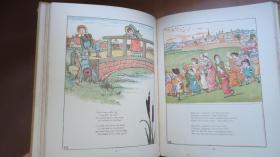 1892年Kate Greenaway _Under the Window 凯特•格林威绘本《窗下谣》 极珍贵初版本 大量绝美珂罗版手工上色彩色插图