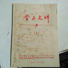 学习文件 1 有林副主席指示